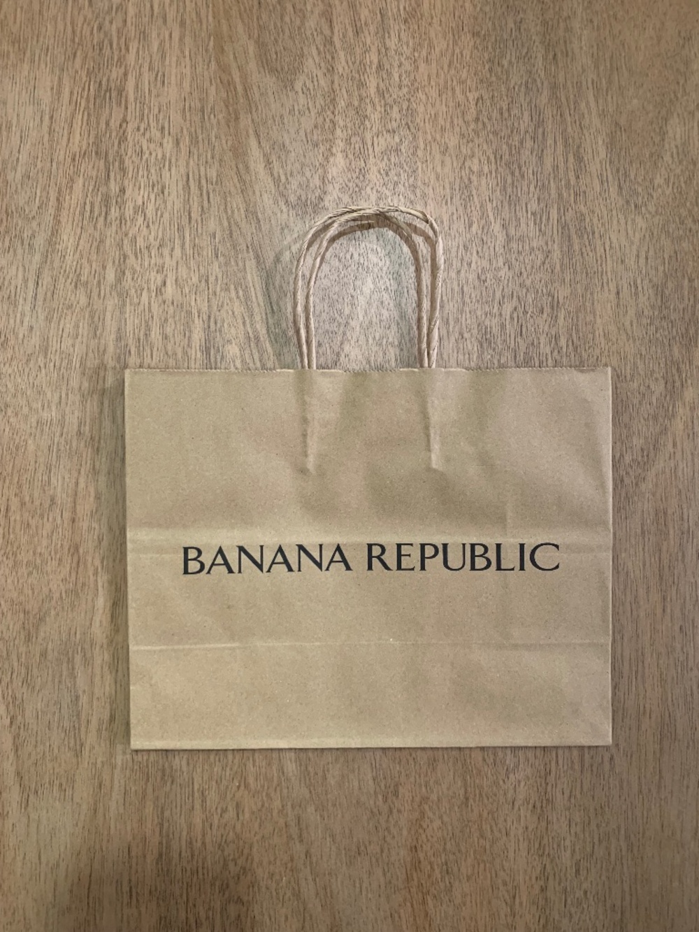 Banana Republic small Paper reusable Bag brown handle